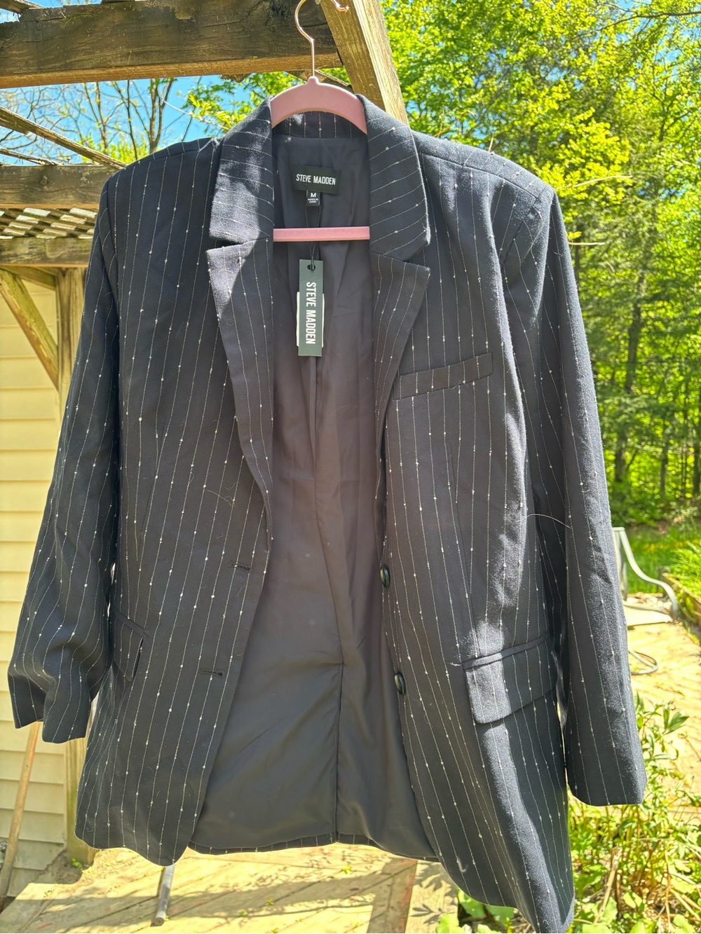 Steve Madden Navy Imaan Blazer
